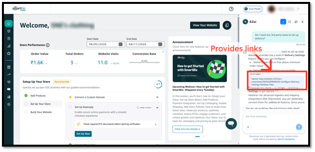 One-click Redirection