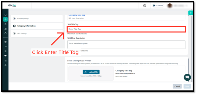 Enter Title Tag