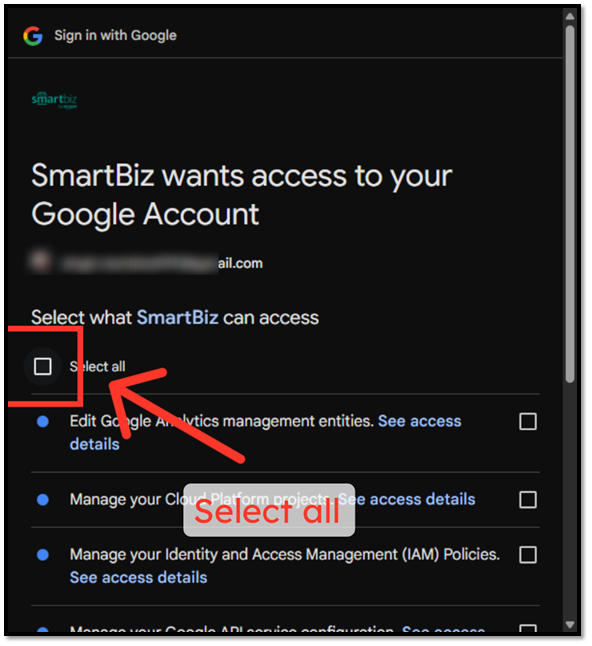 Grant Account Permissions